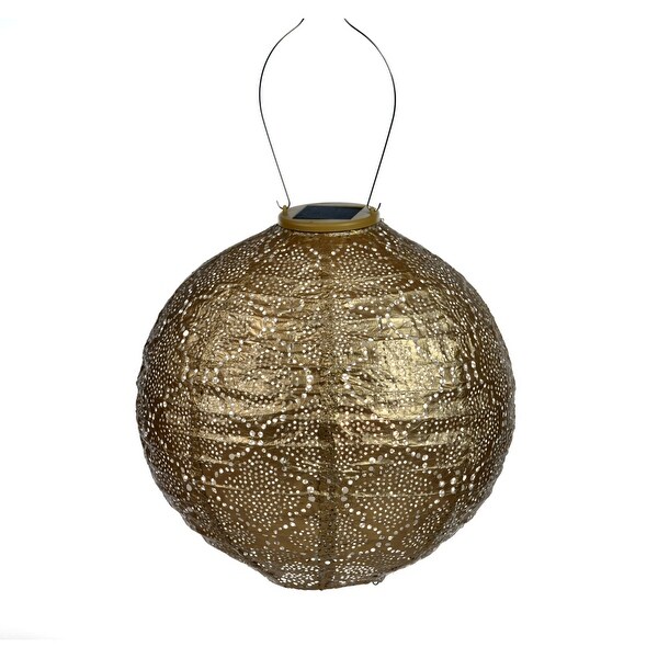 Round LED Lighted Bazaar Lantern