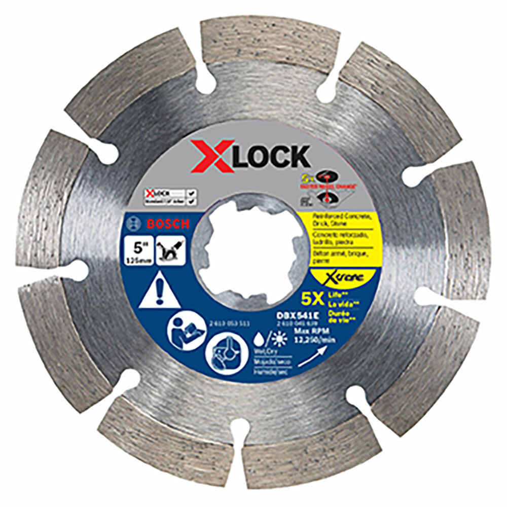 Bosch 5 In. X-LOCK Xtreme Segmented Diamond Blade DBX541E from Bosch