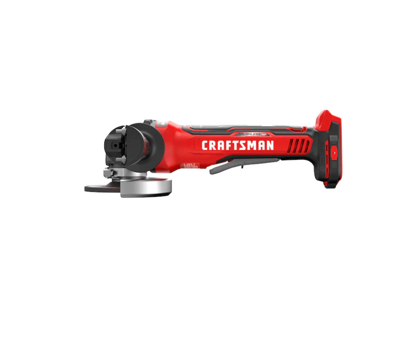 CRAFTSMAN CMCG451B V20 RP 4.5-in 20-volt Max Paddle Switch Brushless Cordless Angle Grinder