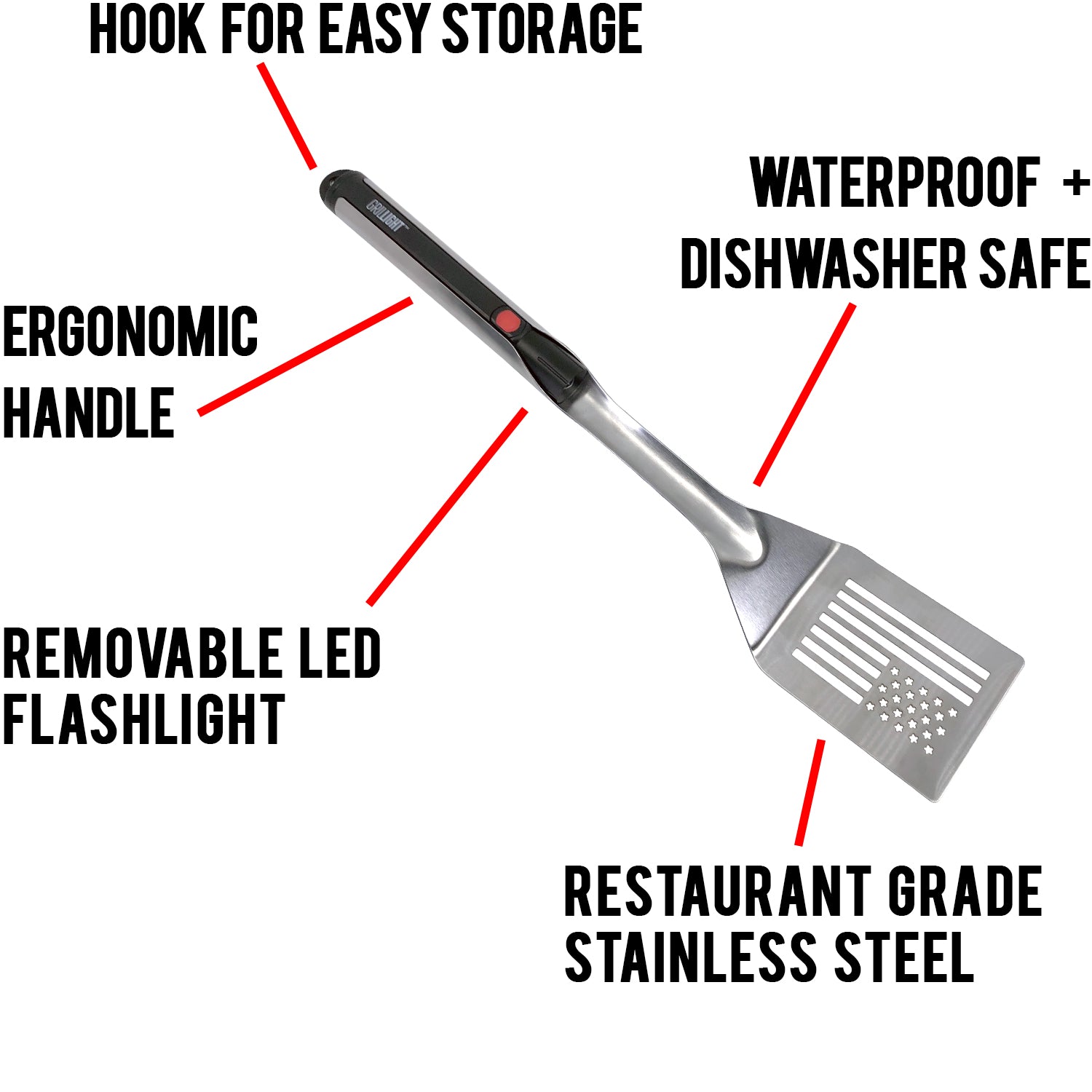 Grillight Spatula - USA Flag Edition