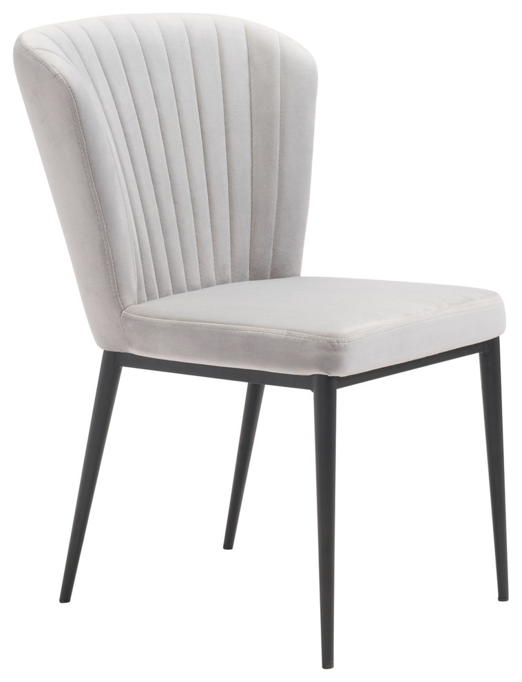 Tolivere Dining Chair (Set of 2) Gray   Midcentury   Dining Chairs   by Furniture East Inc.  Houzz