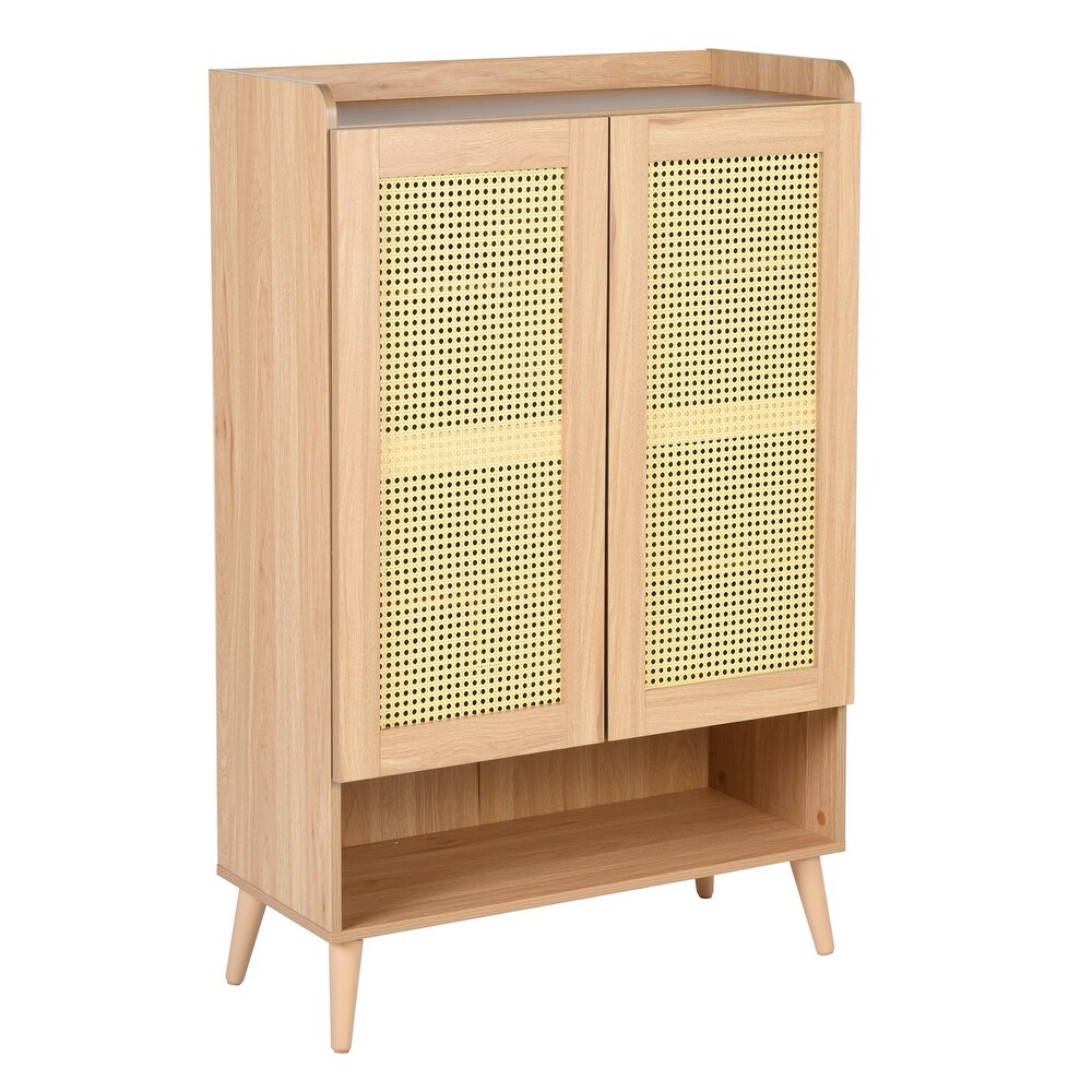 Storage Cabinet with 2 Drawers and 2 Doors and 2 shelves  Industrial Accent Kitchen Cupboard  Free Standing Cabinet