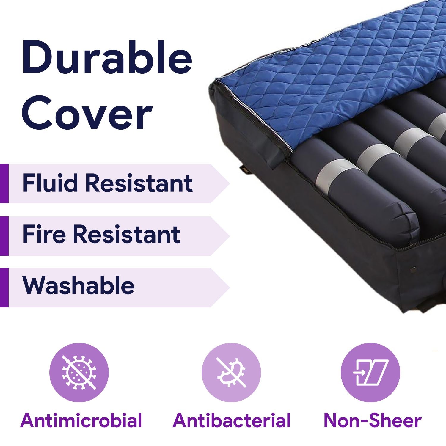 Proheal Low Air Loss Alternating Pressure Air Mattress with Pump  - Stages I-III - Bed Size: 36” x 80” Bed Thickness: 8 inch