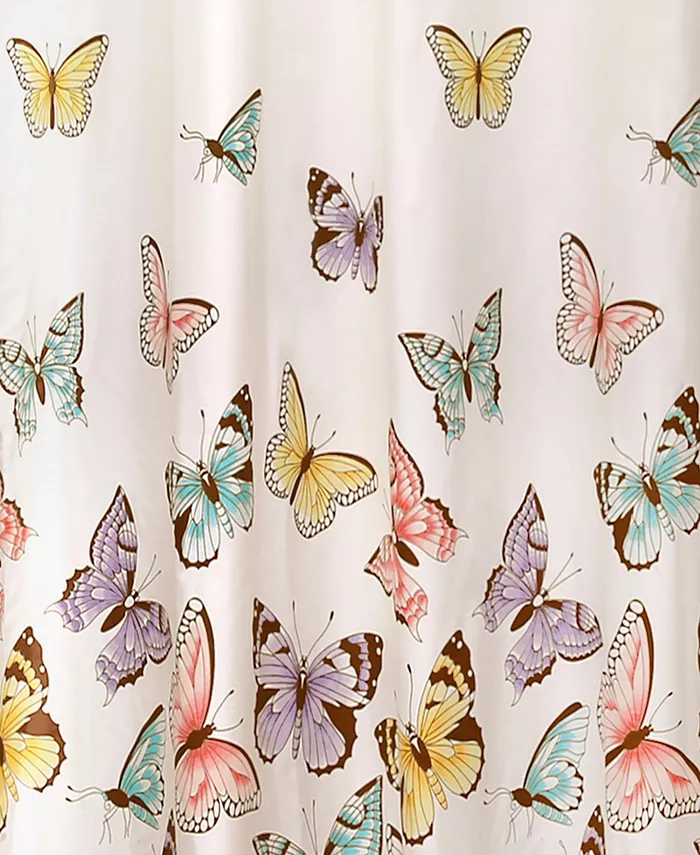 Lush Dandeacute;cor Flutter Butterfly 72 x 72 Shower Curtain