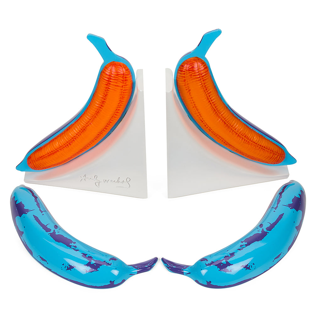 Andy Warhol 10” Lustre Gloss Resin Bookends - Blue Banana (PRE-ORDER)