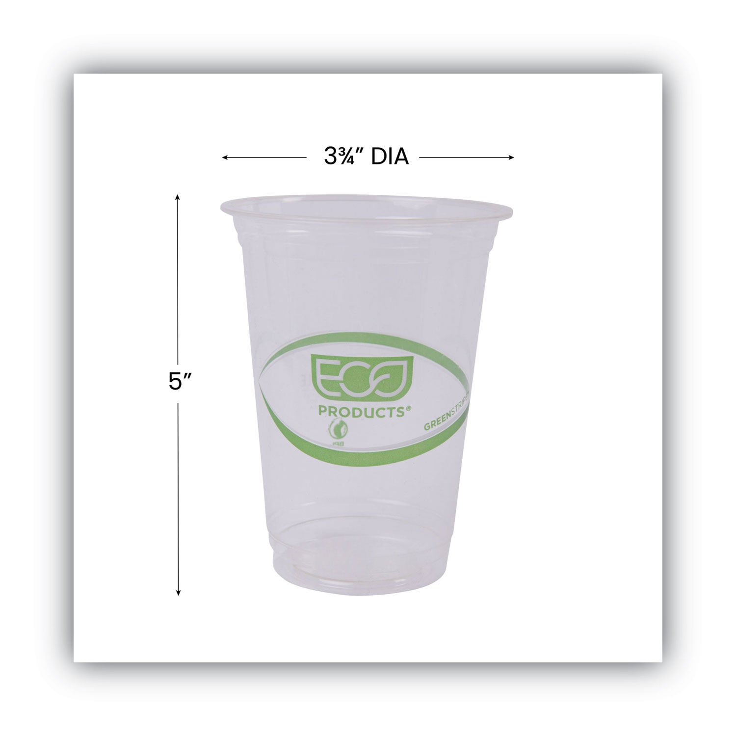 GreenStripe Renewable and Compostable Cold Cups Convenience Pack by Eco-Productsandreg; ECOEPCC16GSPK