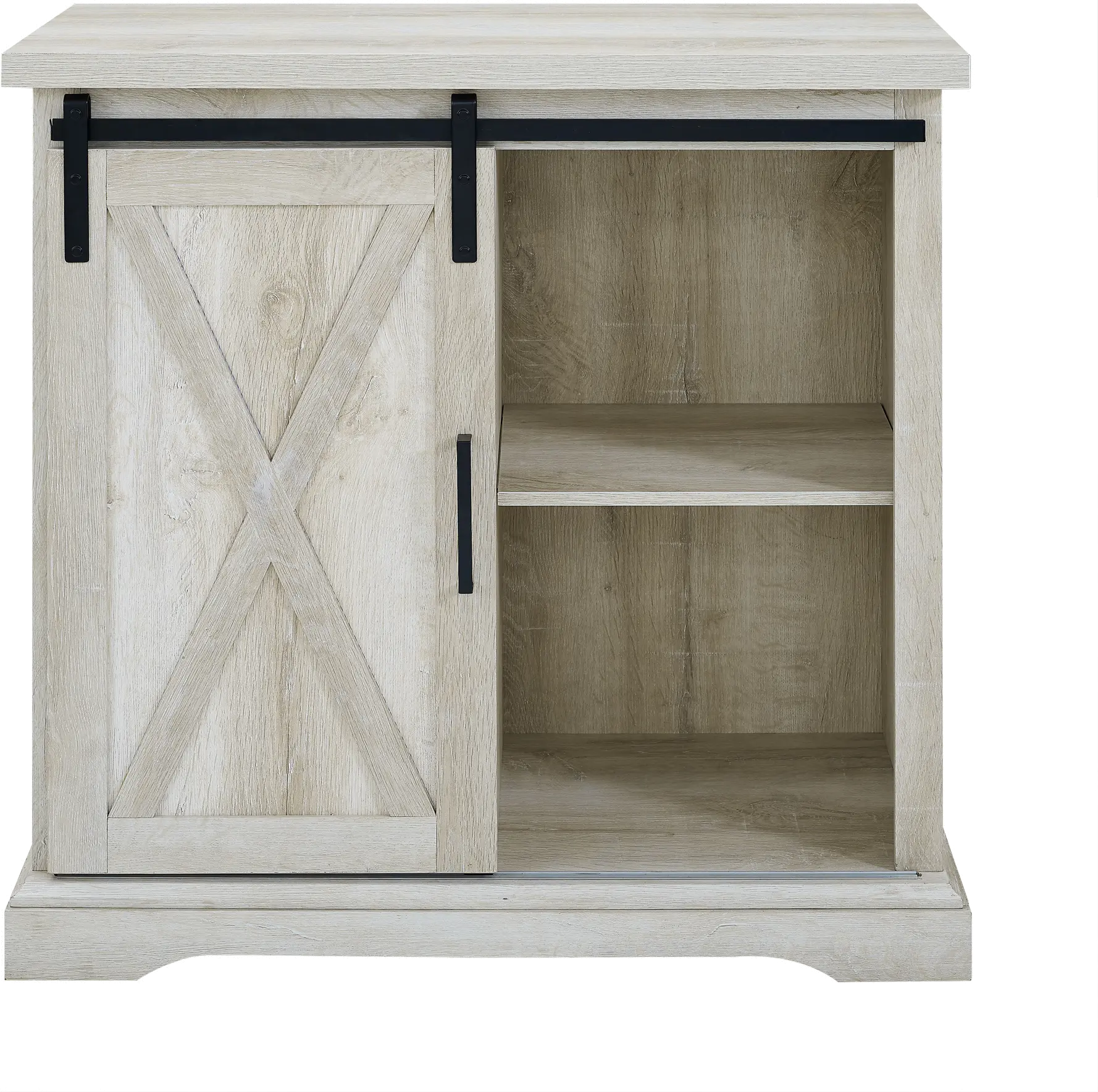 Carolina White Oak Farmhouse Buffet Cabinet - Walker Edison