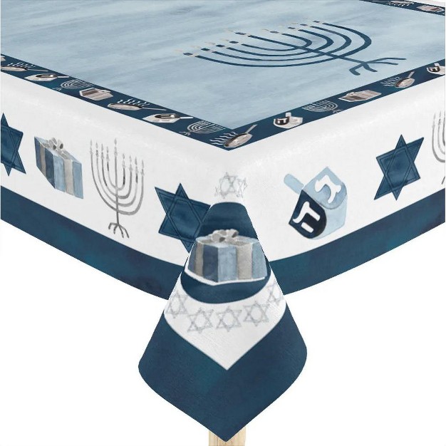 Laural Home Happy Hanukkah Rectangle Tablecloth