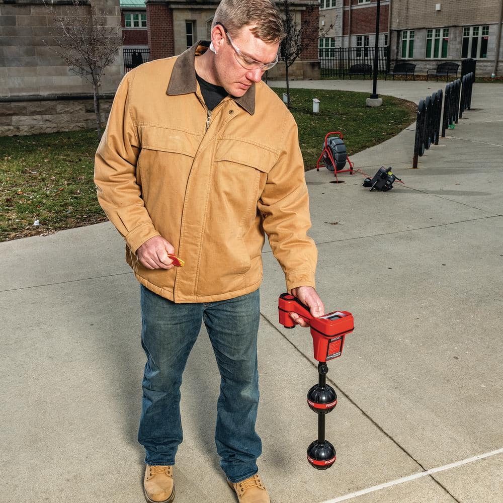 RIDGID NaviTrack Scout Underground Sonde and Cable Locator, Multidirectional Locating Device, Battery Operated or Rechargeable 19238