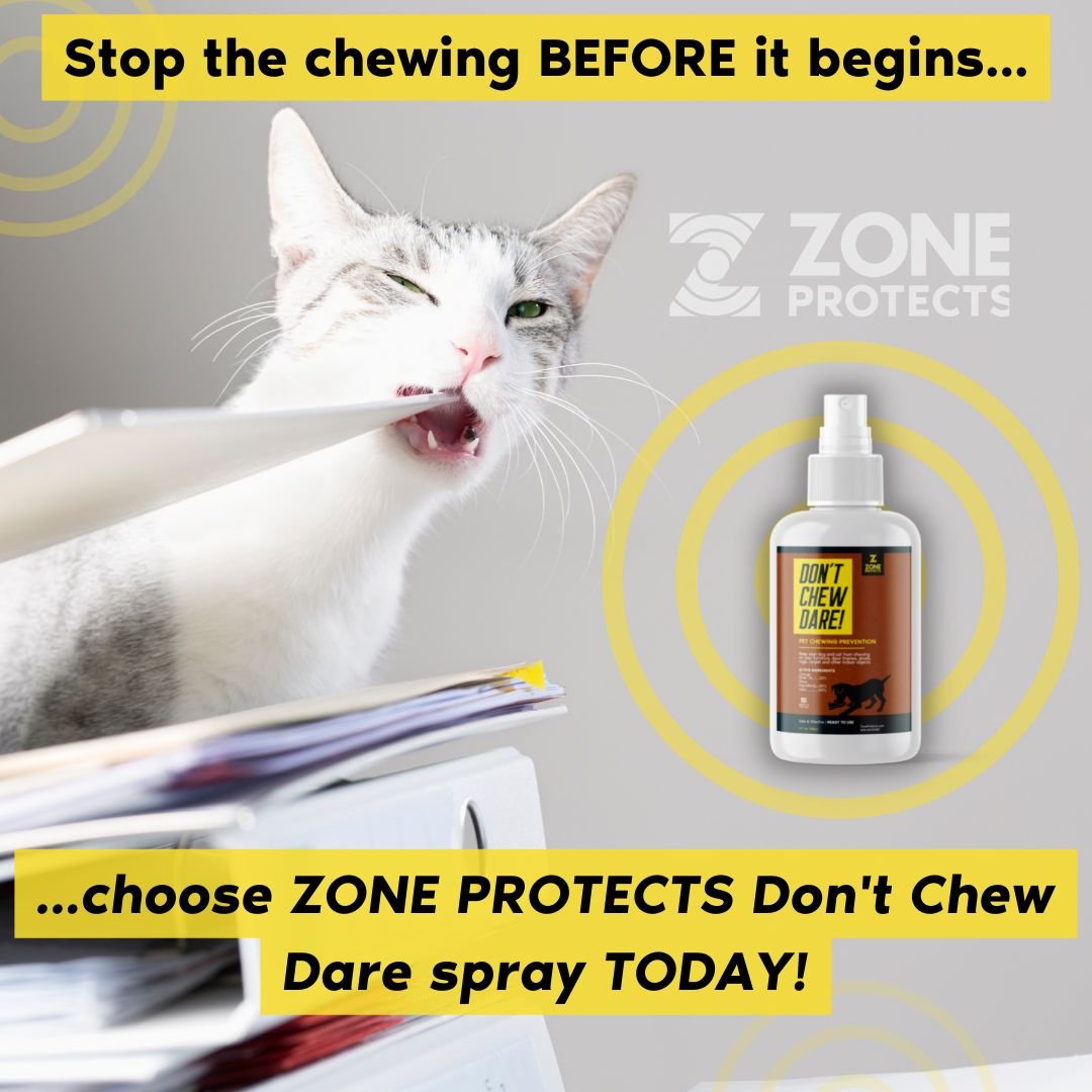 Zone Protects Don't Chew Dare! Indoor Dog Chewing Prevention Spray， 4-oz bottle