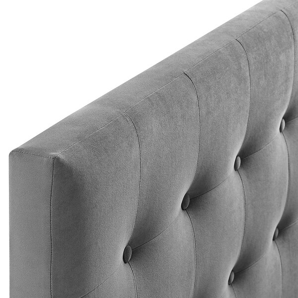 Emily Full Biscuit Tufted Performance Velvet Headboard - - 28503163