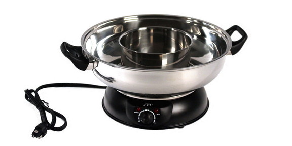 SPT SS 303 Electric Shabu Shabu Pot (2 compartment...