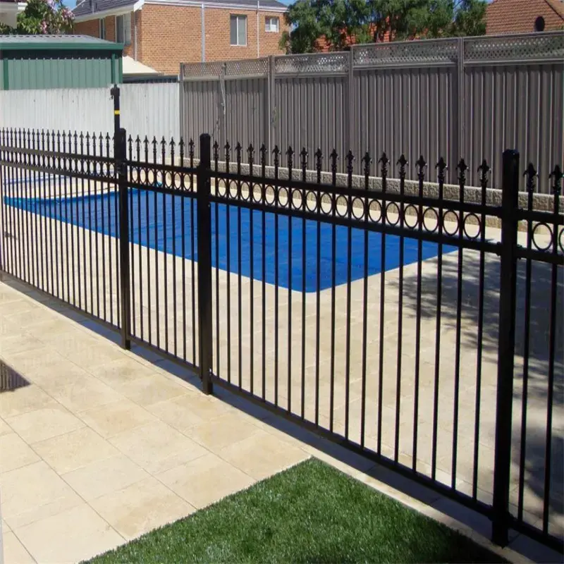 China Manufacturer Supply Durable Outdoor Metal Fence Easily Assembled Steel Fence