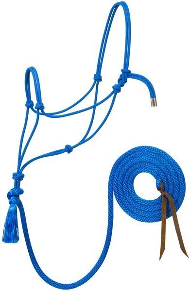 Weaver Leather Silvertip No. 95 Rope Horse Halter and 10-ft Lead