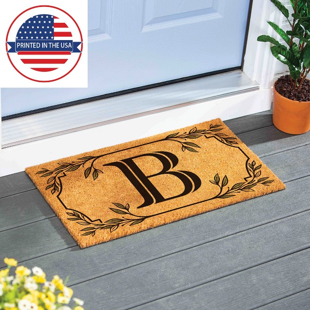 X 16 quot Monogram Coir Mat Letter quot b quot