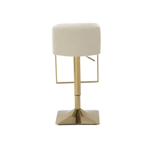 Swivel Velvet Barstool Chairs with Back ( 1pc/ctn )