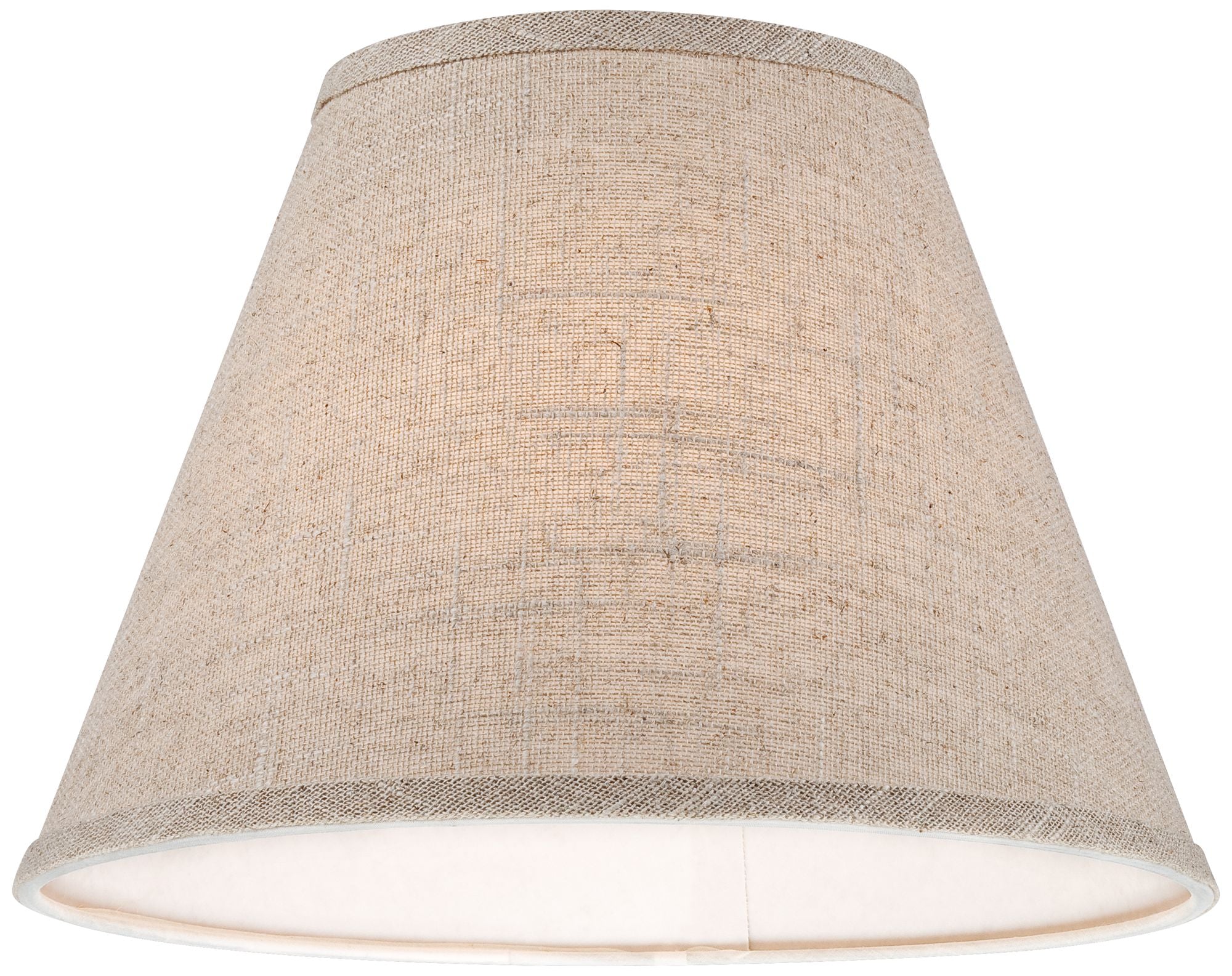 Brentwood Set of 2 Empire Lamp Shades Fine Burlap Small 6