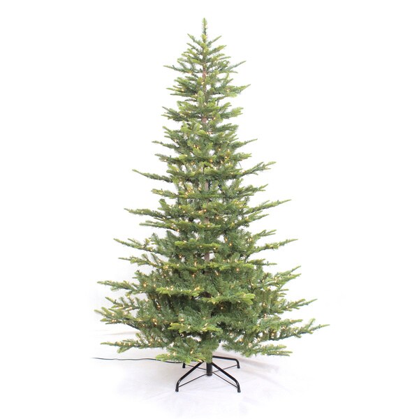 Puleo International 7.5 ft. PreLit Aspen Fir Artificial Christmas Tree