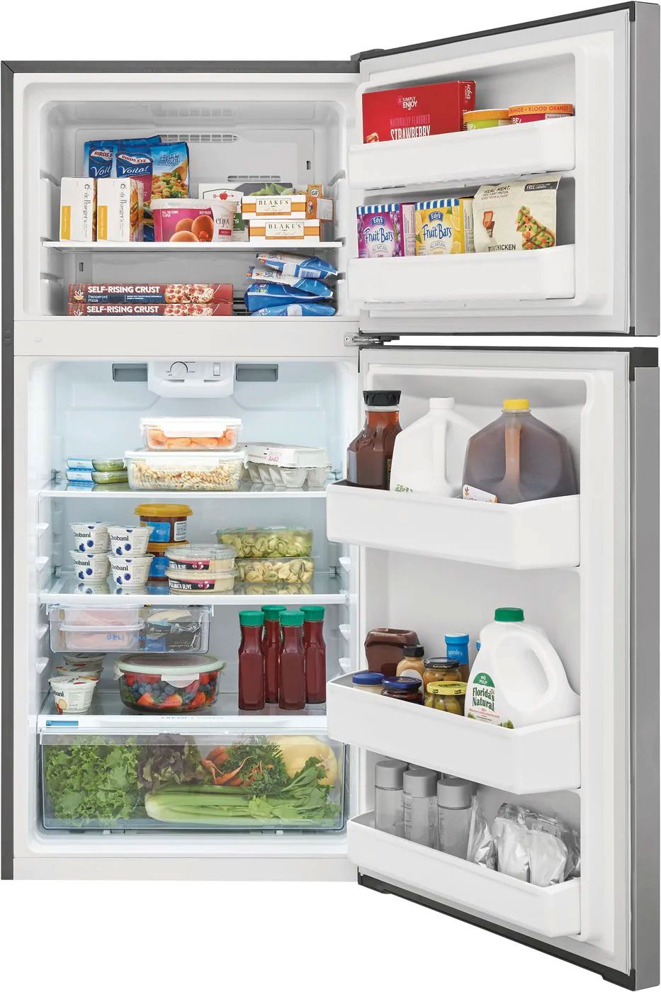 Frigidaire ADA 13.9 Cu. Ft. Brushed Steel Top Freezer Refrigerator