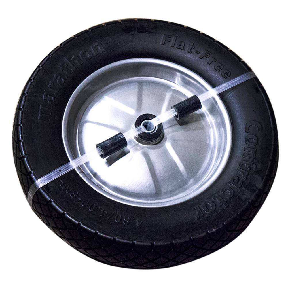 Marathon 15.5 in. Flat-Free Contractor Wheelbarrow Wheel 00245