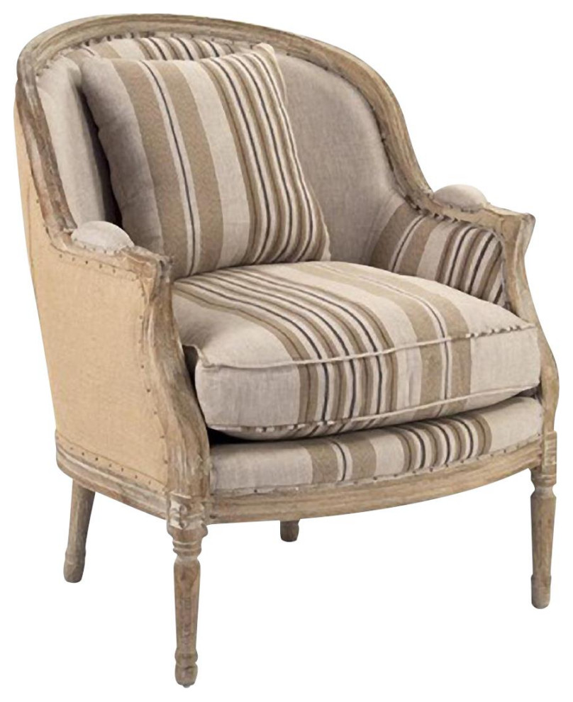 Club Chair ROLAND Light Gray   French Country   Armchairs And Accent Chairs   by EuroLuxHome  Houzz