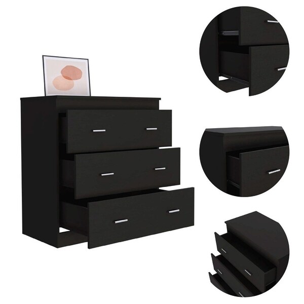 Classic Style 3-Drawers Dresser Chests for Bedroom， Superior Top， Modern Storage Dressers Organizer for Living Room， Hallway - - 37828122