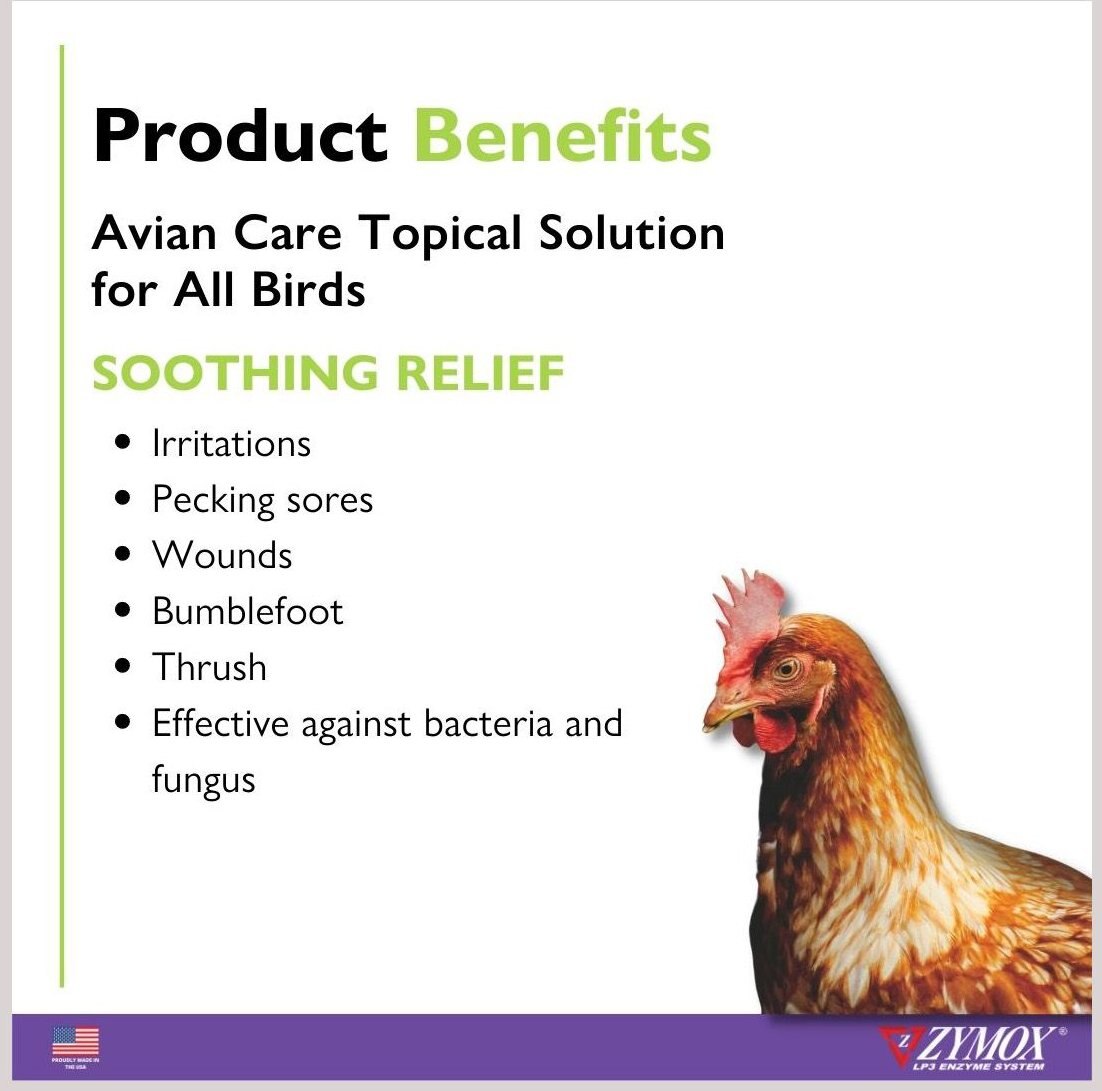 Zymox Avian Care Topical Skin Solution， 1.25-oz bottle