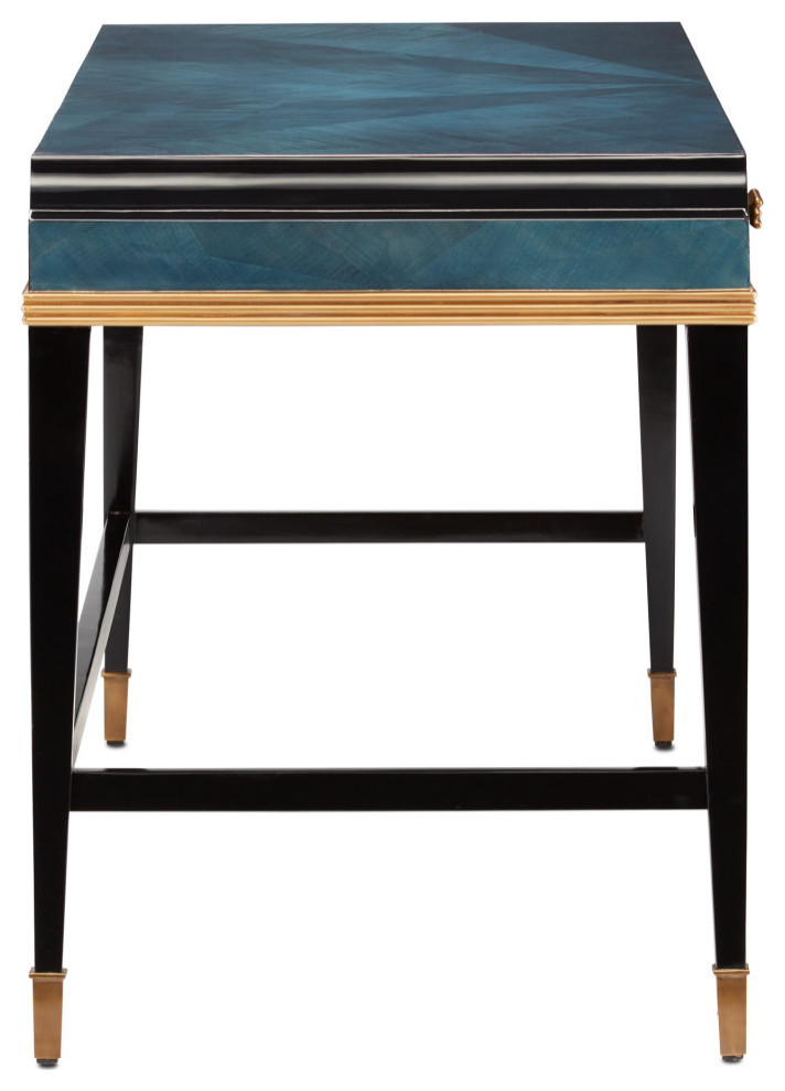 Kallista Large Desk   Contemporary   Accent Chests And Cabinets   by Currey  ampCompany  Inc.  Houzz