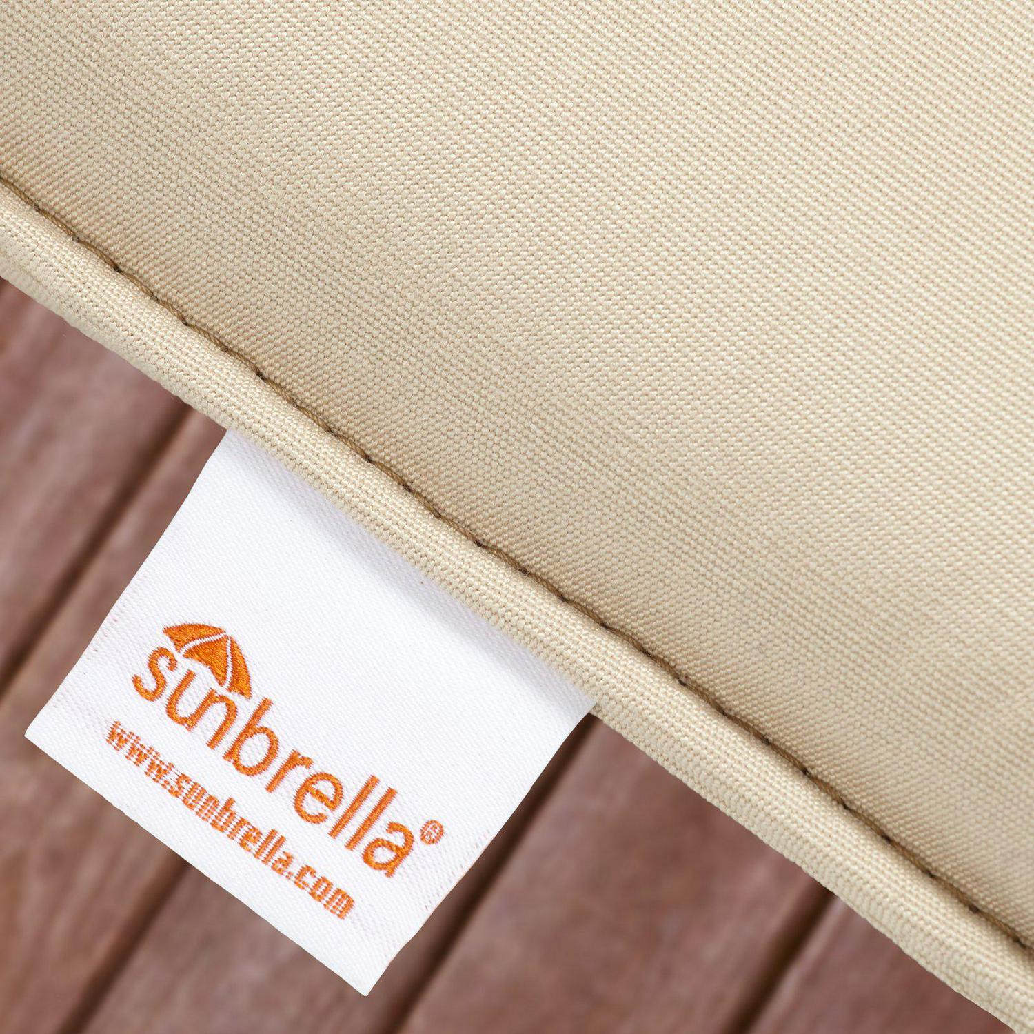 Mozaic Company Sunbrella Canvas Outdoor Corded Bench Cushion