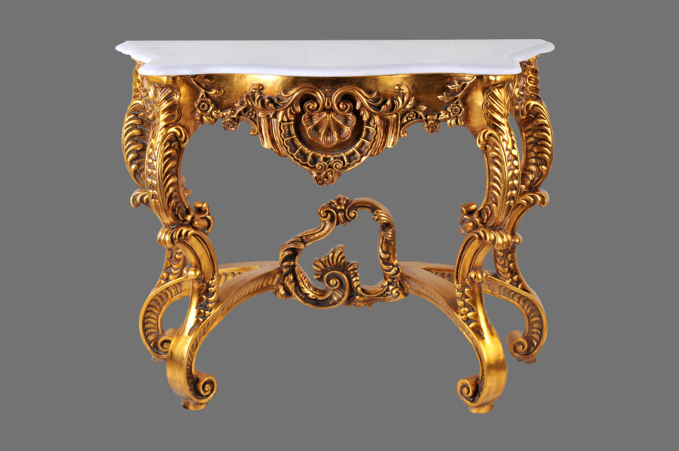 Aurora 36 quotConsole Table   Victorian   Console Tables   by Infinity Furniture  Houzz