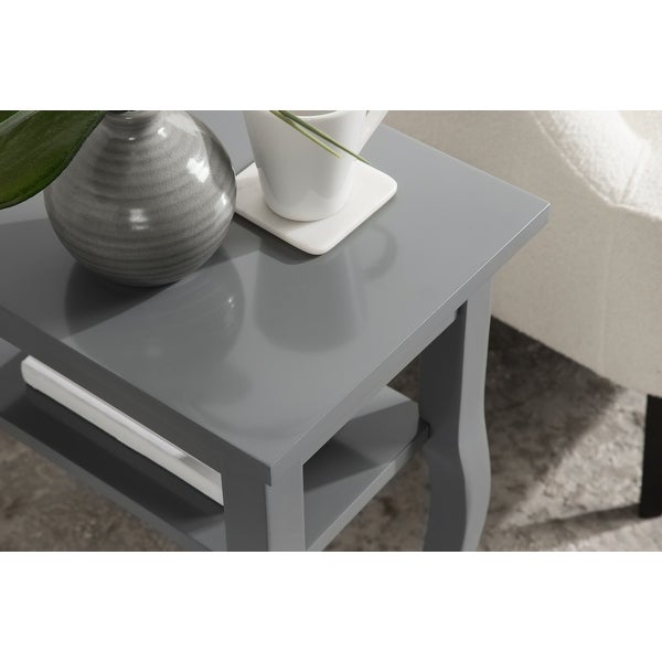 Kate and Laurel Lillian Wood Side Table - 18x12x24