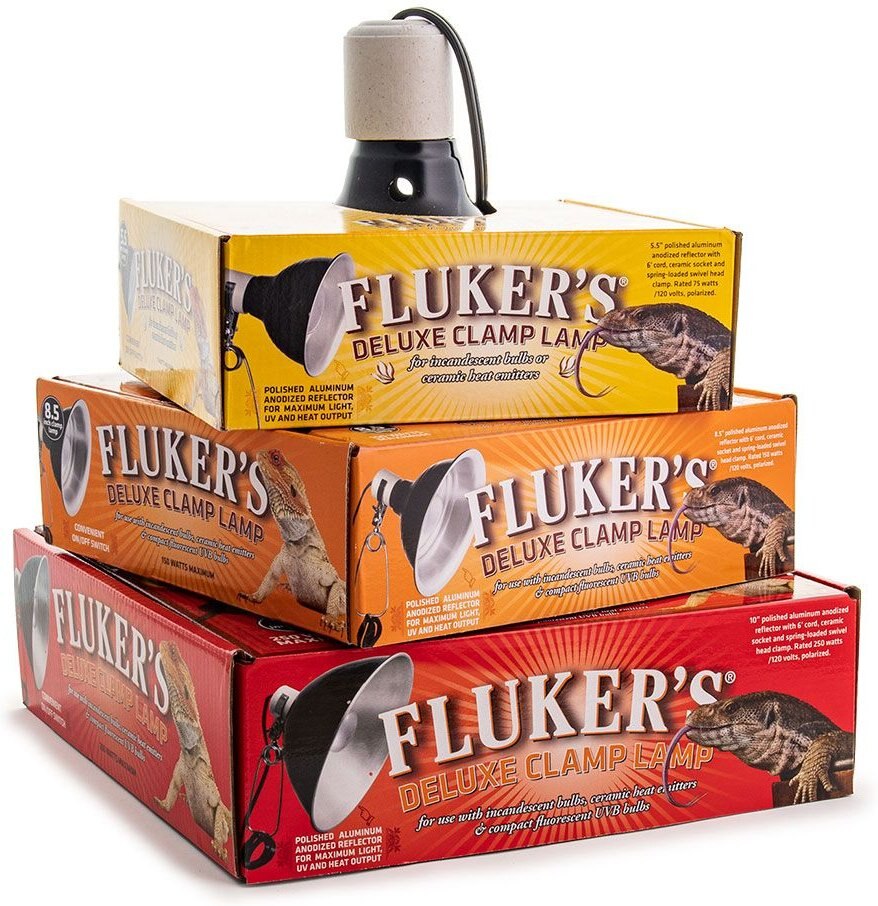 Fluker's 5.5-in Reptile Clamp Lamp and Dimmer