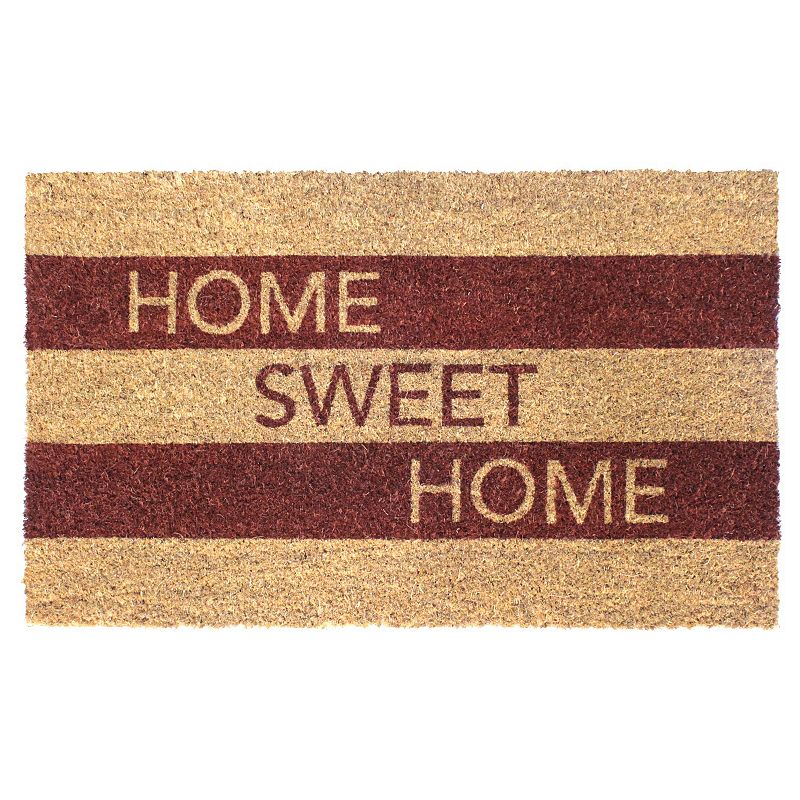 RugSmith Home Sweet Home Stripe Doormat - 18'' x 30''