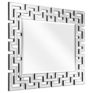 Empire Art Direct Medium Rectangle Clear Beveled Glass Modern Mirror (31 in. H x 40 in. W) MOM-16060MM-3140