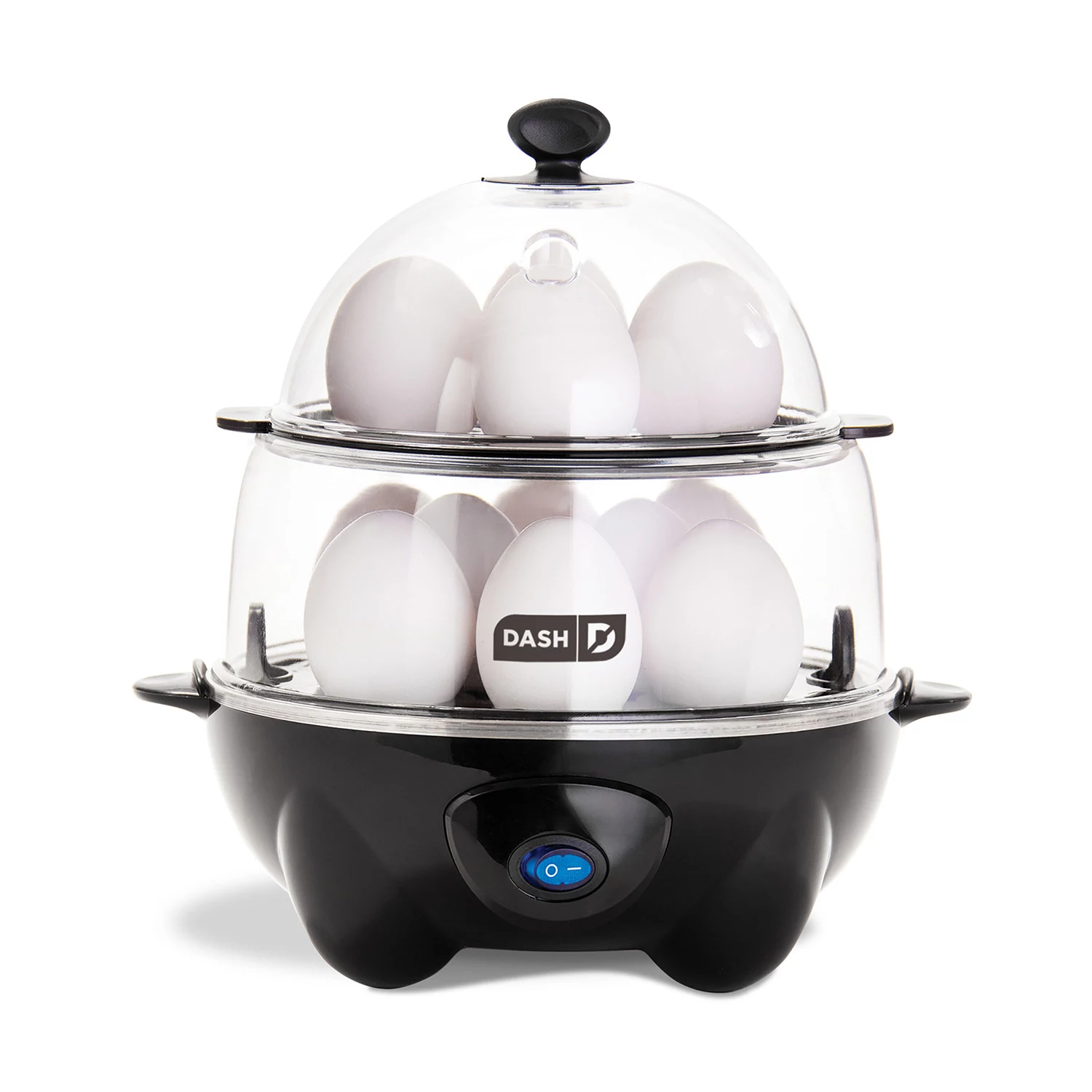 Dash Deluxe Rapid Egg Cooker， 12 Egg - Black