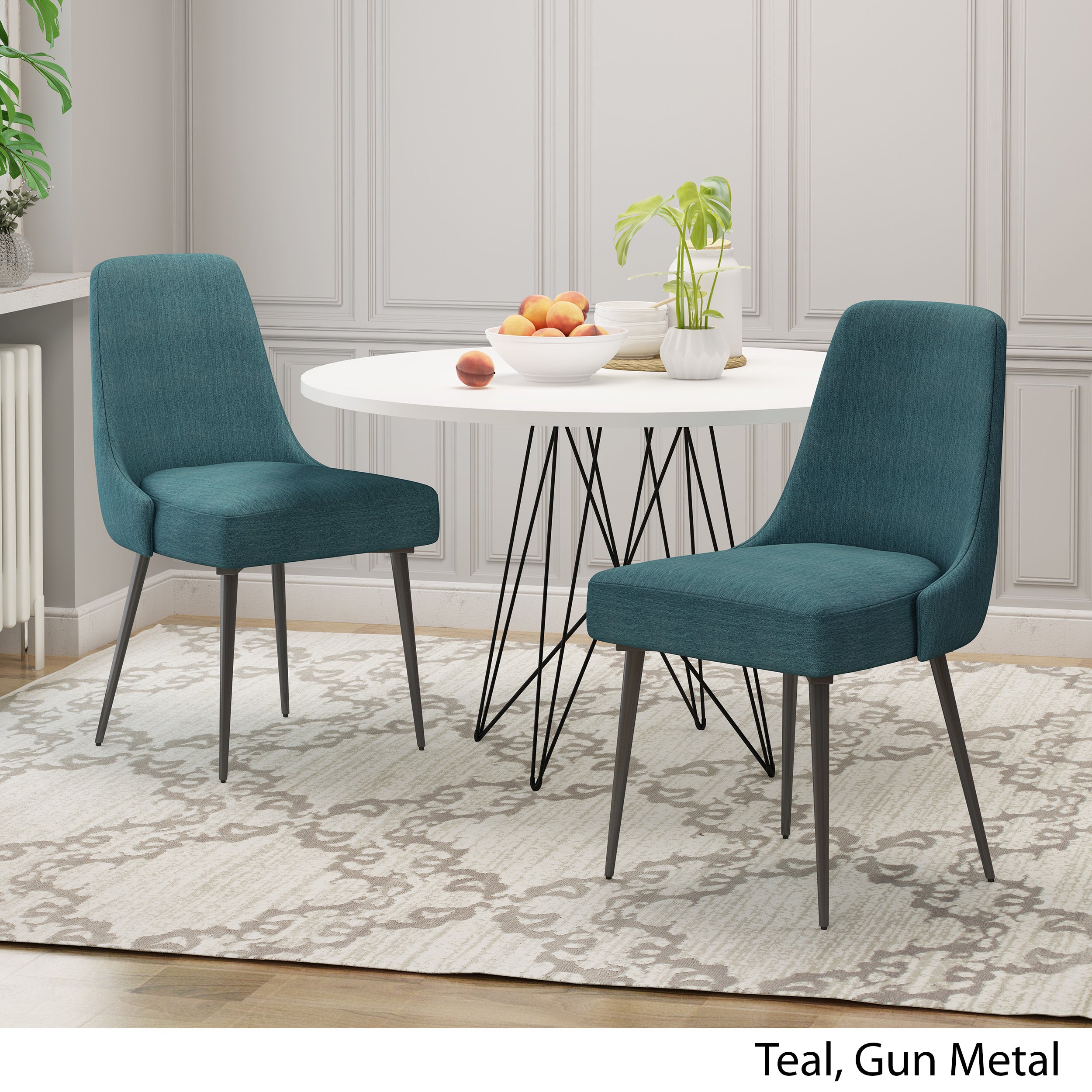 Ella Modern Fabric Dining Chairs (Set of 2)