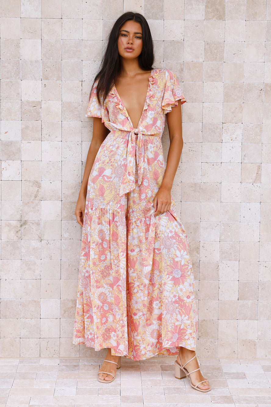 Natural Heights Jumpsuit Floral