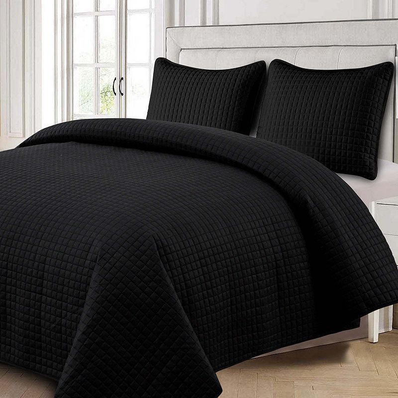 Oversized Reversible Quilted Bedspread Set