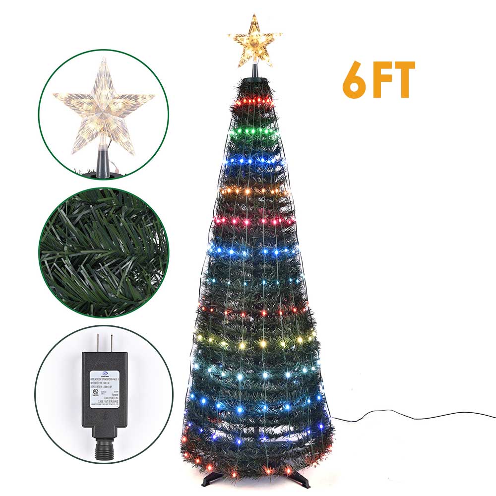 Yescom Pre-lit Artificial Christmas Tree Remote & APP Control