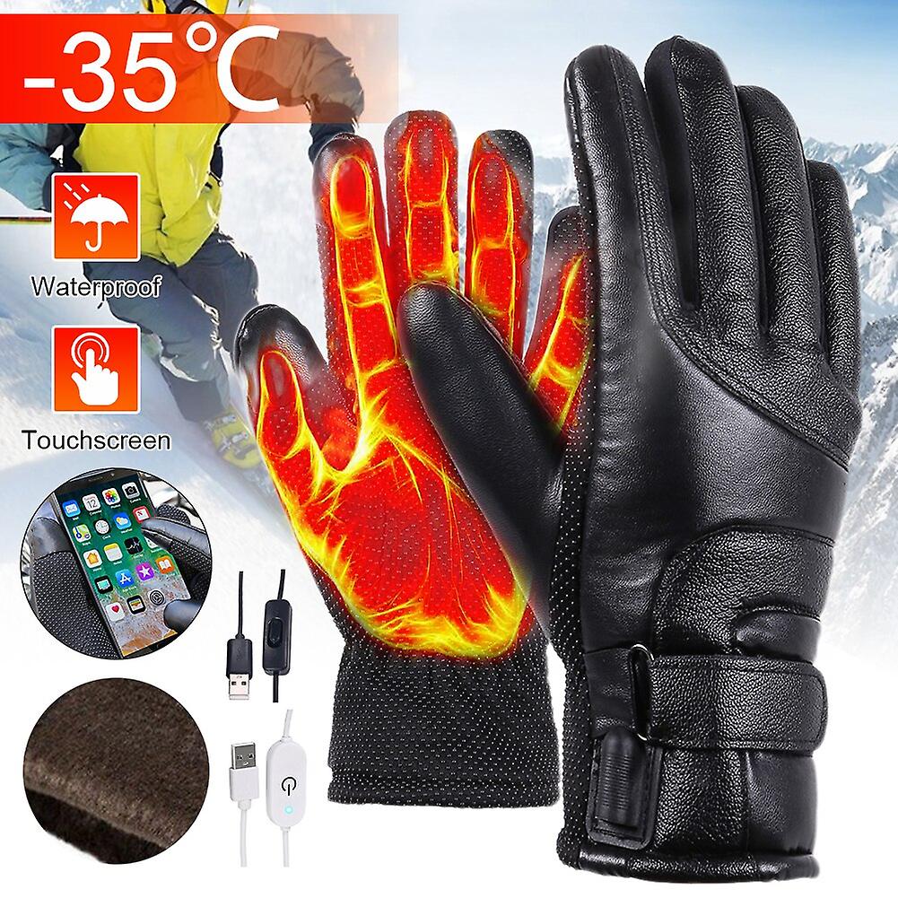 Winter Electric Heated Gloves Waterproof Windproof Warm Heating Gloves Usb Powered Heated Gloves For Men Women Warming Products