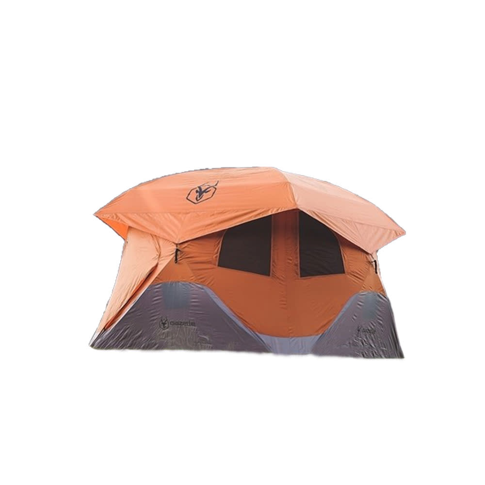 T4 Pop-Up 4 Person Camping Tent， Sunset Orange ;