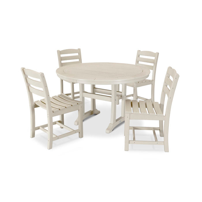 Polywood La Casa Café 5-Piece Side Chair Dining Set PWS302-1