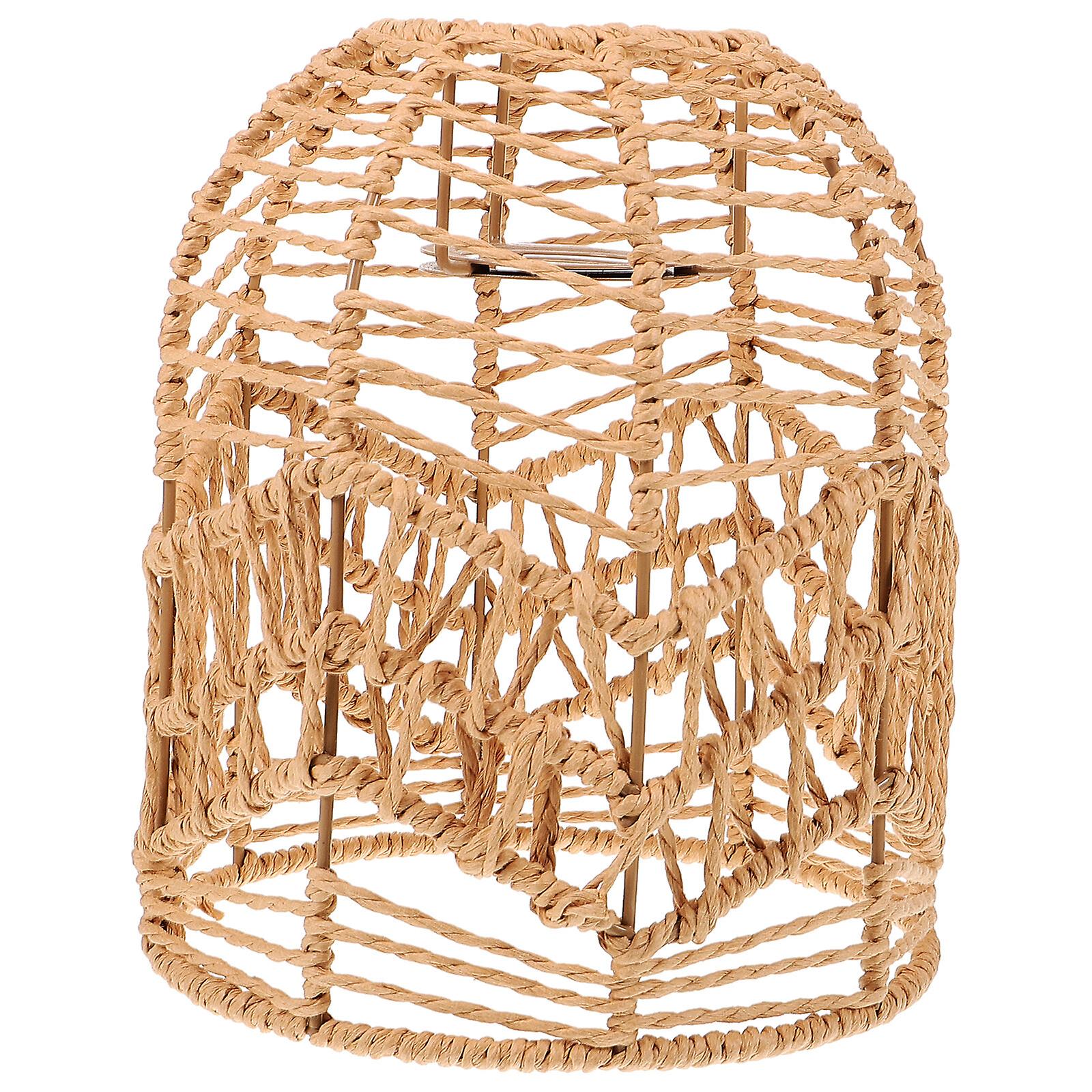 Pendant Lampshade Woven Lamp Shade Chandelier Shade Rustic Lamp Shade For Farmhouse Hotel