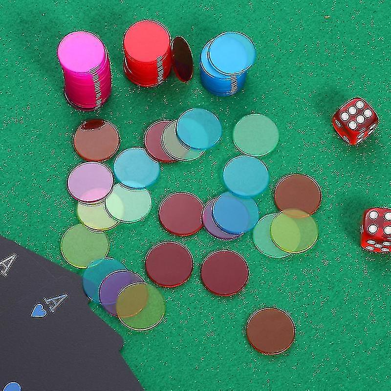 Toyvian 300pcs 19mm Count Bingo Chips Bingo Game Cards Plastic Bingo Markers For Carnival Bingo Game