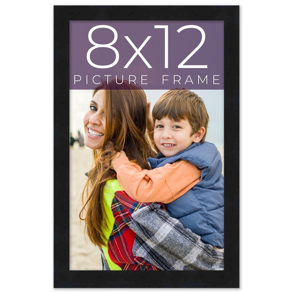 8x12 Black Picture Frame   Wood Picture Frame Complete with UV