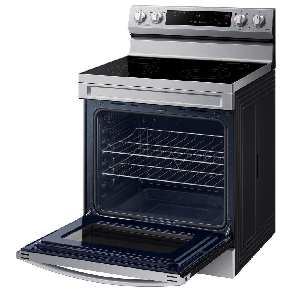  6.3 cu. ft. Smart Freestanding Electric Range with Steam Clean in Stainless Steel NE63A6111SS