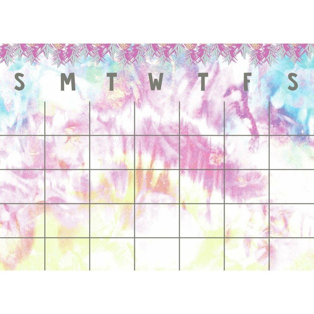 Tie Dye Dry Erase Calendar Peel And Stick Giant Wall Decal Roommates