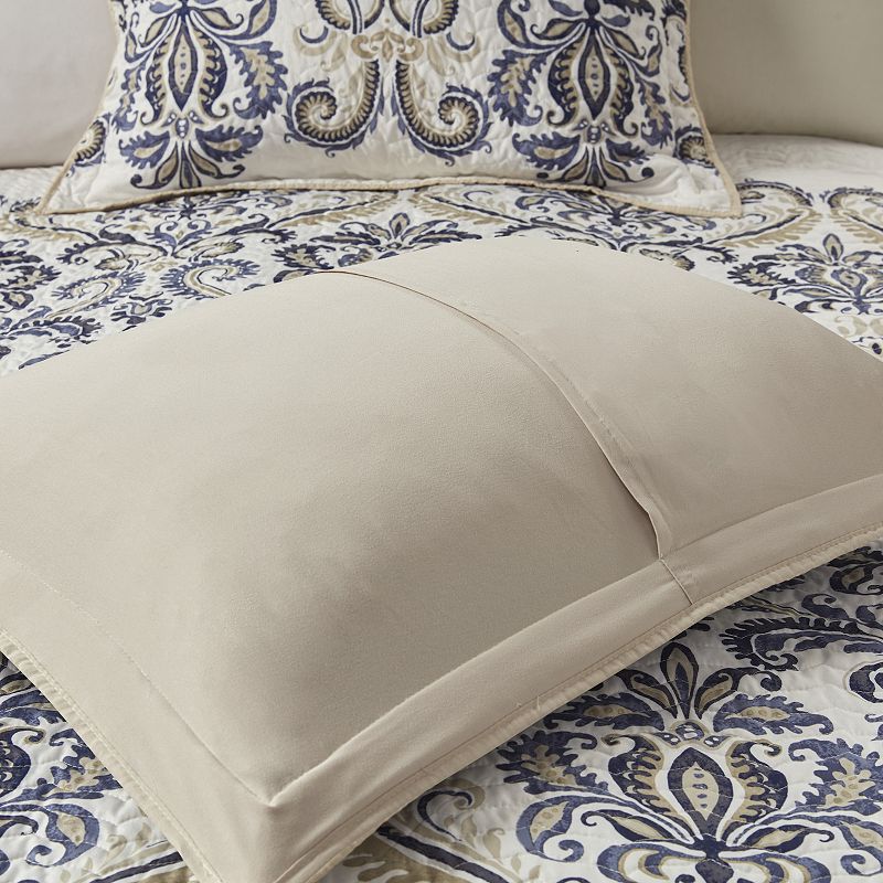 Madison Park Cardiff 6-piece Quilt Set with Shams and Throw Pillows