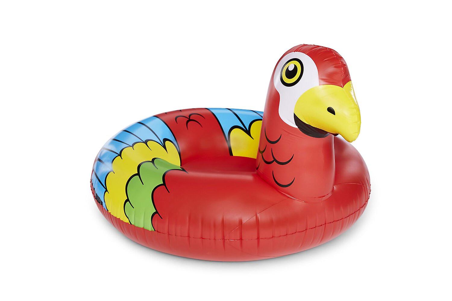 Bigmouth Inflatable Floating Lounge Giant Parrot Bathring 120cm