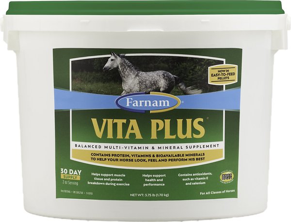 Farnam Vita Plus Balanced Multi-Vitamin and Mineral Pellets Horse Supplement